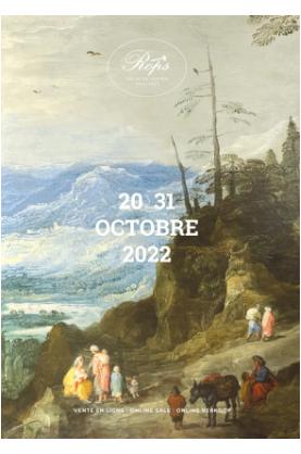 Couverture du Catalogue de la vente d'octobre 2022